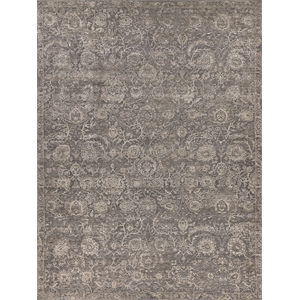 Meena Hand-Knotted Wool/Silk Beige/Brown 9'x12' Area Rug
