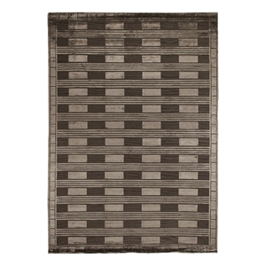 Metro Velvet Hand-Knotted Wool/Viscose Khaki 8'x10' Area Rug