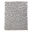 Metro Velvet Hand-Knotted Wool/Viscose Silver 6'x9' Area Rug