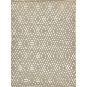 Metro Velvet Hand-Knotted Wool/Viscose Light Beige 12'x15' Area Rug