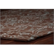 Metro Velvet Hand-Knotted Wool/Viscose Brown/Blue 5'x8' Area Rug