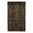 Metro Velvet Hand-Knotted Wool/Viscose Brown/Blue 5'x8' Area Rug