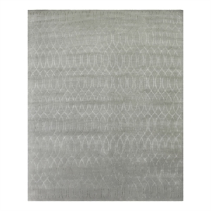 Metro Velvet Hand-Knotted Wool/Viscose Blue 14'x18' Area Rug