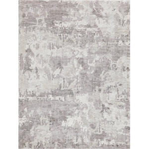 Mineral Handloomed Wool/Bamboo Silk Brown 8'x10' Area Rug
