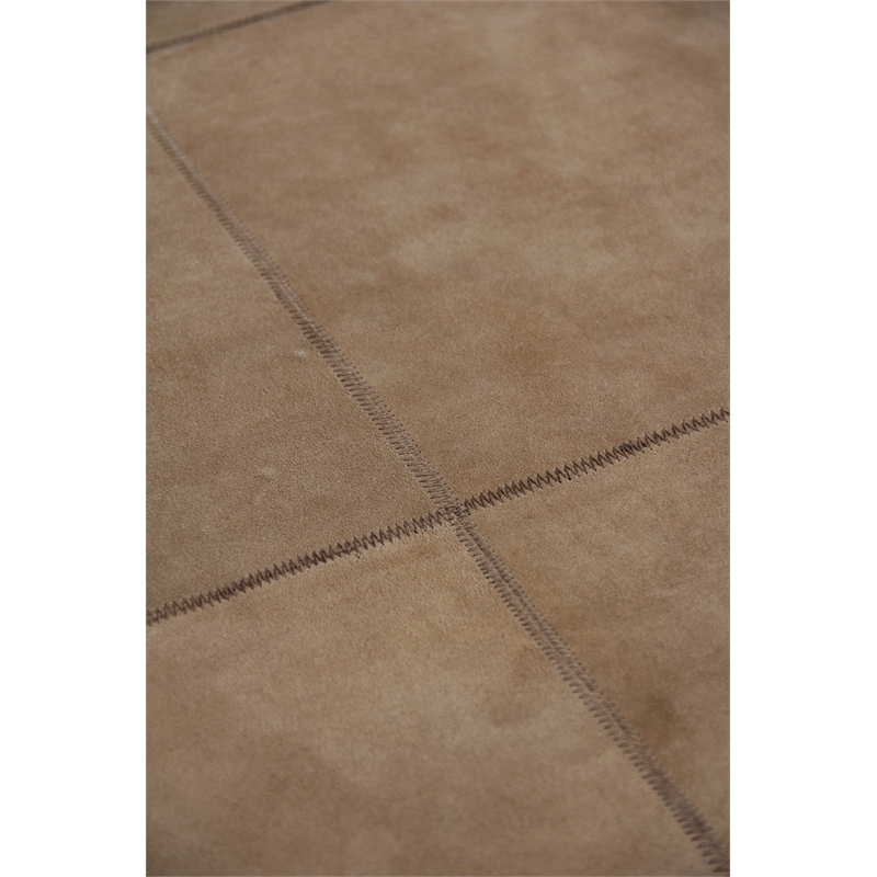 Metro Velvet Hand-Knotted Wool/Viscose Light Beige 4'x6' Area Rug