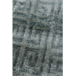 Metro Velvet Hand-Knotted Wool/Viscose Light Blue 12'x15' Area Rug