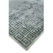Metro Velvet Hand-Knotted Wool/Viscose Light Blue 12'x15' Area Rug
