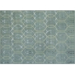 Metro Velvet Hand-Knotted Wool/Viscose Light Blue 9'x12' Area Rug