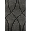 Metro Velvet Hand-Knotted Wool/Viscose Light Gray 8'x10' Area Rug