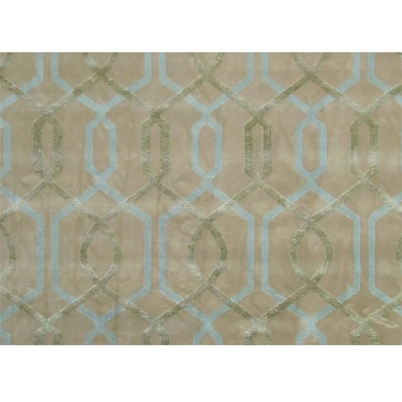 Metro Velvet Hand-Knotted Wool/Viscose Beige 8'x10'6