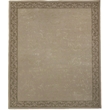 Metro Velvet Hand-Knotted Wool/Viscose Beige 10'x14' Area Rug