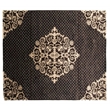Metro Velvet Hand-Knotted Wool/Viscose Ivory/Light Blue 8'x8' Round Area Rug