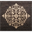 Metro Velvet Hand-Knotted Wool/Viscose Ivory/Light Blue 8'x8' Round Area Rug