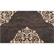 Metro Velvet Hand-Knotted Wool/Viscose Ivory/Light Blue 8'x8' Round Area Rug