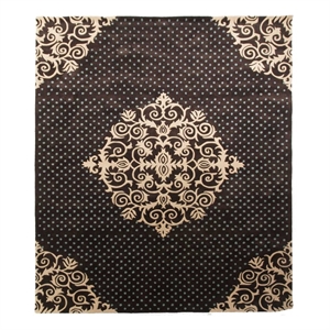 Metro Velvet Hand-Knotted Wool/Viscose Ivory/Light Blue 8'x8' Round Area Rug