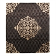 Metro Velvet Hand-Knotted Wool/Viscose Ivory/Light Blue 8'x8' Round Area Rug