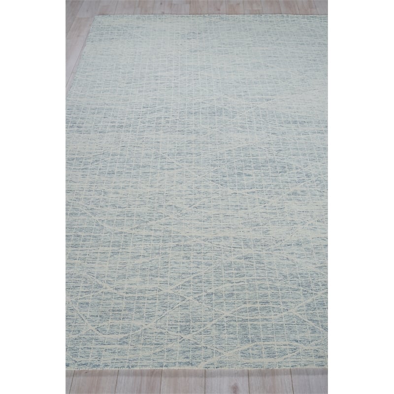 Miami Hand-Tufted New Zealand Wool Silver 10'x14' Area Rug