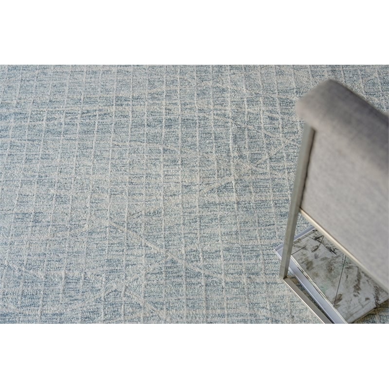 Miami Hand-Tufted New Zealand Wool Silver 10'x14' Area Rug