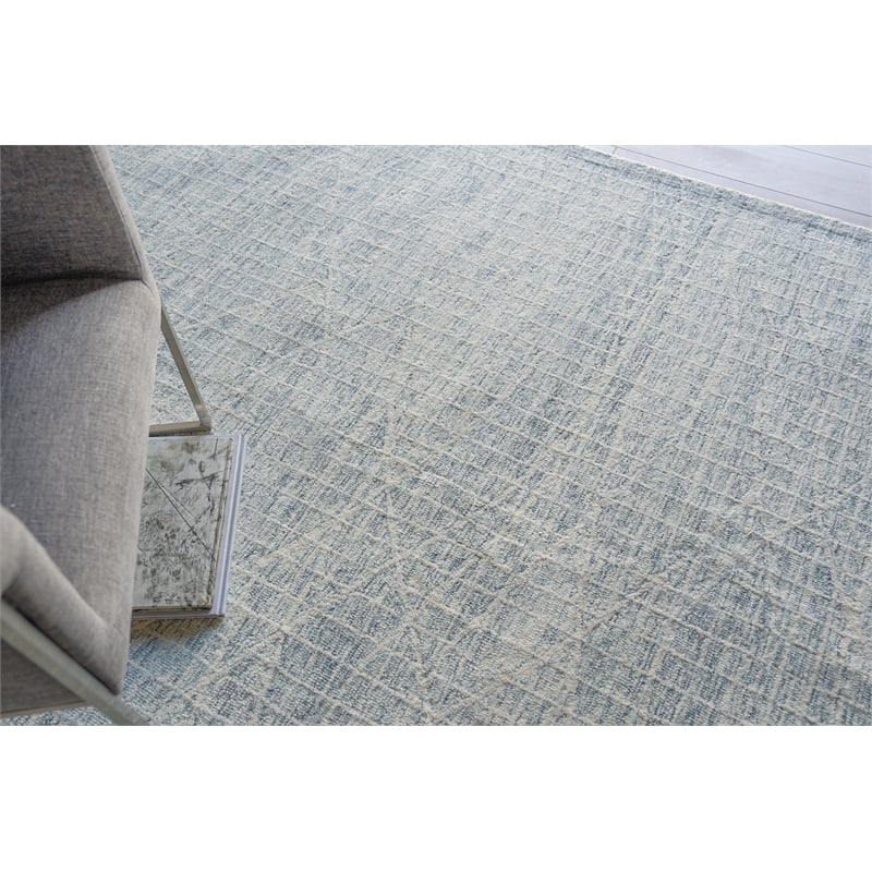 Miami Hand-Tufted New Zealand Wool Silver 10'x14' Area Rug