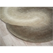 Mitomo Hand-Tufted Wool/Bamboo Silk Taupe 5'x7' Shape Area Rug