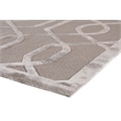 Metro Velvet Hand-Knotted Wool/Viscose Light Silver 6'x9' Area Rug