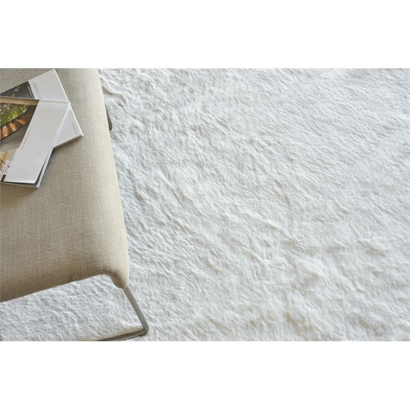 Mink Hand-Tufted Polyacrylic Ivory 12'x15' Area Rug
