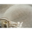 Mitomo Hand-Tufted Wool/Bamboo Silk Pearl 5'x7' Shape Area Rug