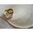 Mitomo Hand-Tufted Wool/Bamboo Silk Pearl 5'x7' Shape Area Rug