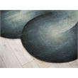 Mitomo Hand-Tufted Wool/Bamboo Silk Sea Green 5'x7' Shape Area Rug