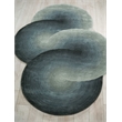 Mitomo Hand-Tufted Wool/Bamboo Silk Sea Green 5'x7' Shape Area Rug