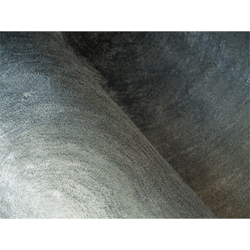 Mitomo Hand-Tufted Wool/Bamboo Silk Sea Green 5'x7' Shape Area Rug