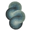 Mitomo Hand-Tufted Wool/Bamboo Silk Sea Green 5'x7' Shape Area Rug