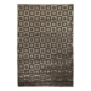 Metro Velvet Hand-Knotted Wool/Viscose Khaki 8'x10' Area Rug