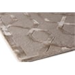 Metro Velvet Hand-Knotted Wool/Viscose Light Beige 5'x7' Area Rug