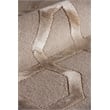 Metro Velvet Hand-Knotted Wool/Viscose Light Beige 5'x7' Area Rug