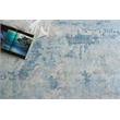 Mineral Handloomed Wool/Bamboo Silk Blue 14'x18' Area Rug
