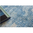 Mineral Handloomed Wool/Bamboo Silk Blue 14'x18' Area Rug