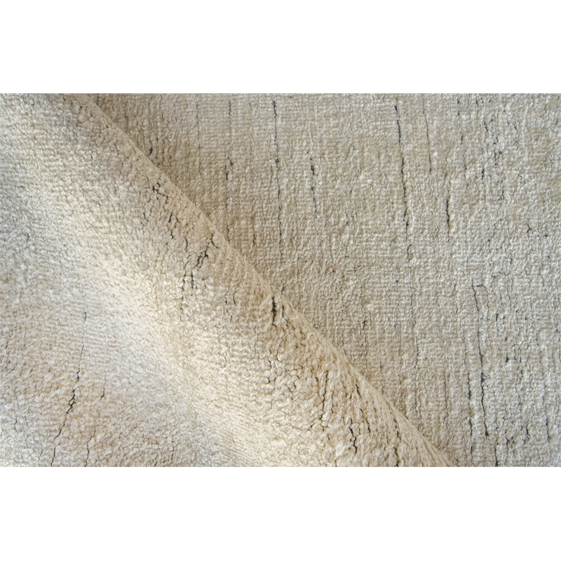 Montero Handloomed Wool/Pet Yarn Ivory/Gray 8'x10' Area Rug