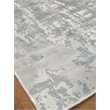 Murano Handloomed Wool/Bamboo Silk Silver/Blue 5'x8' Area Rug
