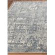 Murano Handloomed Wool/Bamboo Silk Silver/Blue 5'x8' Area Rug