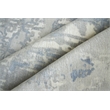 Murano Handloomed Wool/Bamboo Silk Silver/Blue 5'x8' Area Rug