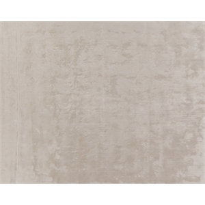 Mohair Handloomed Bamboo Silk/Wool Ivory 6'x9' Area Rug