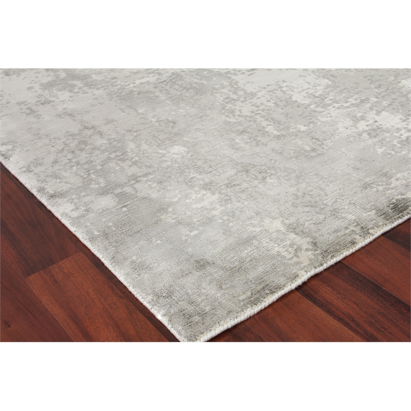 Murano Handloomed Wool/Bamboo Silk Metallic 6'x9' Area Rug