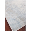 Murano Handloomed Wool/Bamboo Silk Silver/Blue 14'x18' Area Rug