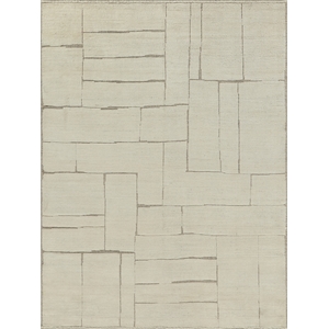 Mojave Hand-Knotted New Zealand Wool Ivory/Beige 9'x12' Area Rug