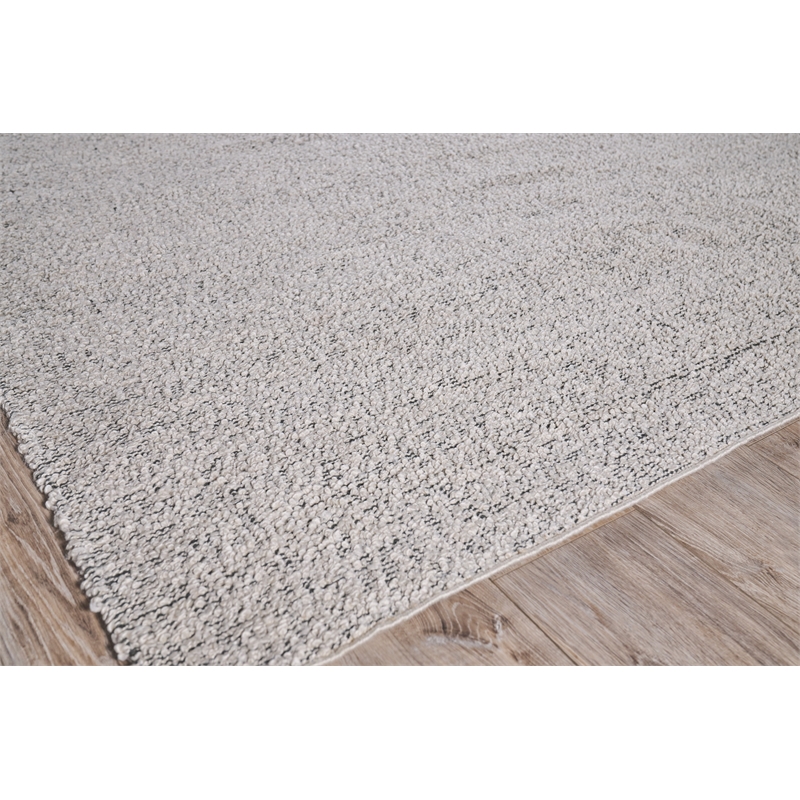 Morello Handloomed Pet Ivory/Dark Gray 6'x9' Area Rug