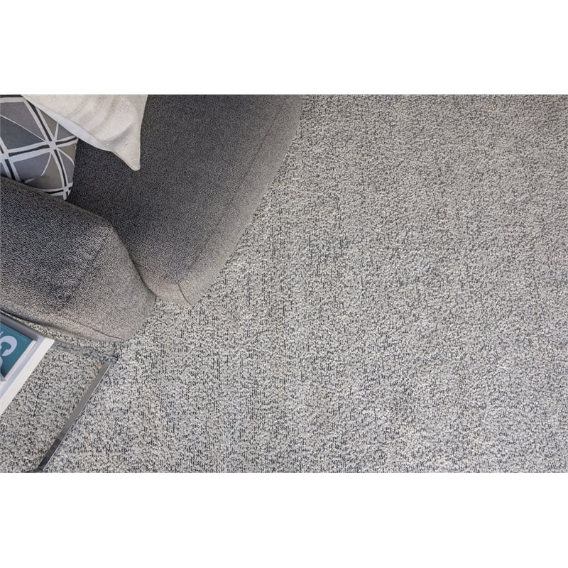 Morello Handloomed Pet Ivory/Dark Gray 9'x12' Area Rug