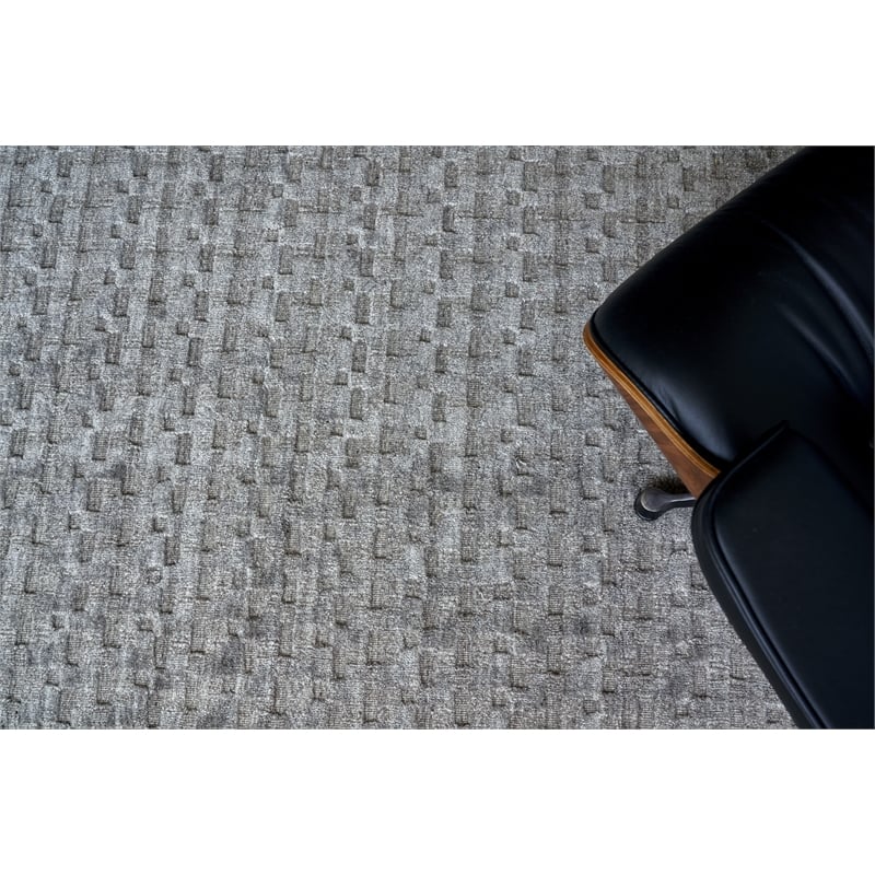 Monroe Silk Handloomed Bamboo Silk Taupe 10'x14' Area Rug