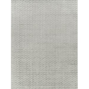 Monroe Silk Handloomed Bamboo Silk Light Green 2'x3' Area Rug