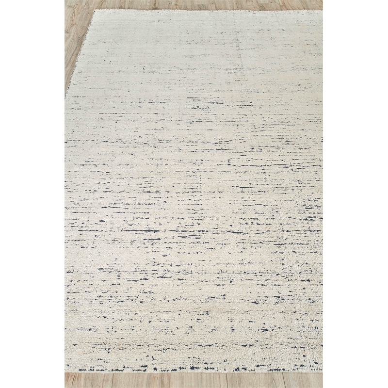 Montero Handloomed Wool/Pet Yarn Ivory/Navy 2'x3' Area Rug